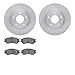 Dynamic Friction Company Front Brake Rotors with 5000 Advanced Brake Pads 6502-80175