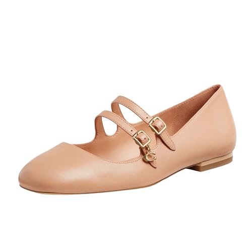 Coach Women's Whitley Leather Mary Jane Flat