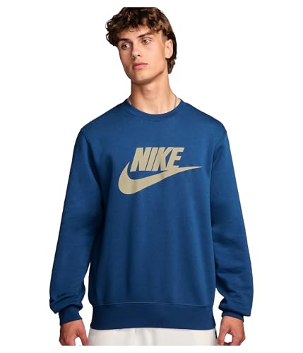 Sweatshirt Nike M NK Club BB GFX Crew pour homme en molleton doux