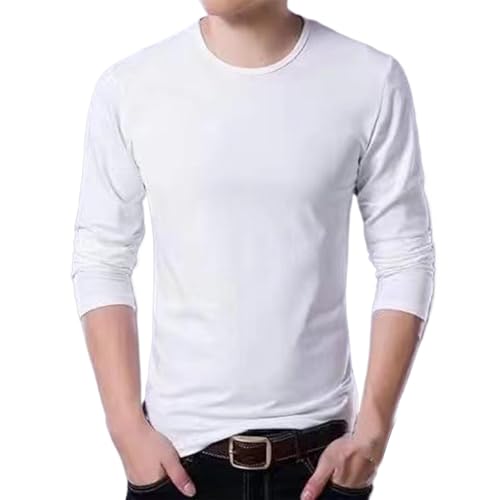 Opilroyn Herren Thermounterwäsche Weiß L