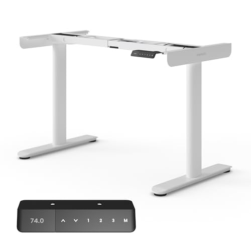 Ergotopia Desktopia One Height-Adjustable Desk Frame, Electric Height-Adjustable Table Frame, TÜV Approved, Desk Height Adjustable with Double Motor System Ergotopia Desktopia One Height-Adjustable Desk Frame, Electric Height-Adjustable Table Frame, TÜV Approved, Desk Height Adjustable with Double Motor System