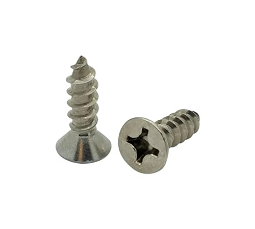 Vis à bois pour aménagement extérieur lot de 100 pièces en inox 304 de 1,9 cm