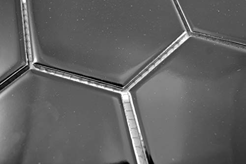 Mosaik Fliese Keramik Hexagon schwarz glänzend Küche Fliese WC Badfliese MOS11F-0301_f | 10 Mosaikmatten