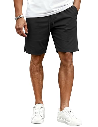 COOFANDY Elastic Waist Shorts