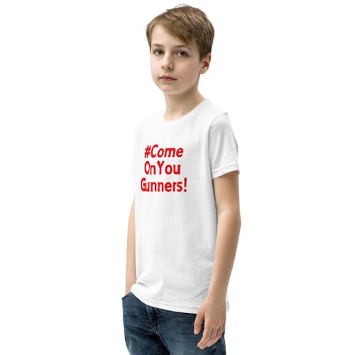 Arsenal Youth T-Shirt, Soccer Fan Shirt, Come On You Gunners Tee3