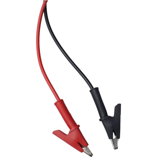 Image of FDXGYH 2pcs Multimeter Testing Probe L Type Banana Male Plug to Alligator Clip Test Cable Wires Meter Leads (Black + Red)
