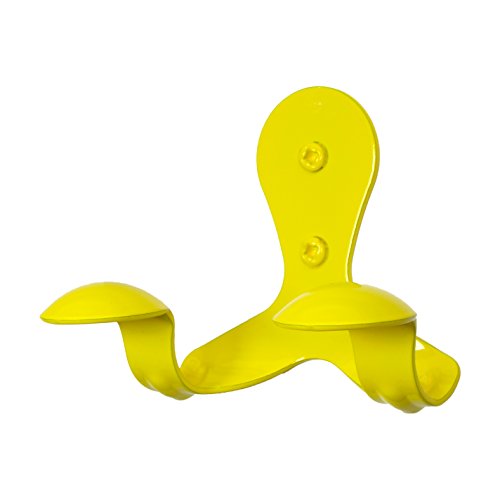 SmartHook ColorZ Garment Friendly Double Coat Hook (Each, Sunburst Yellow)