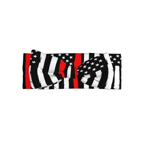 Firefighters Usa Flag Baby Girl Bows Headbands Baby Girls Newborn Headbands Infant Toddlers 0-6 Months