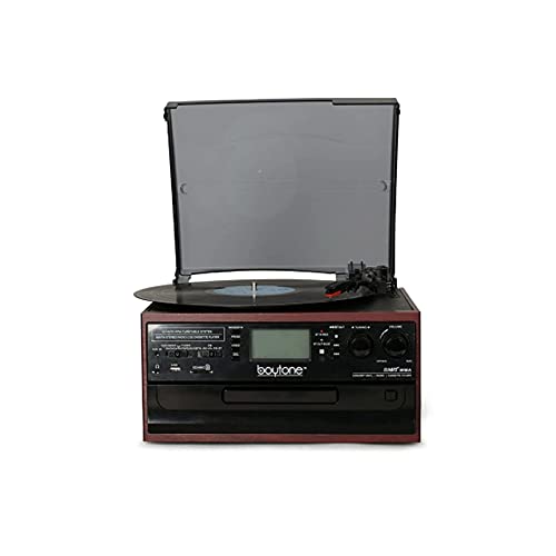 Tourne-Disque Bluetooth avec CD, Cassette, Radio et Lecteur de Musique Audio USB/Carte SD Amplificateur intégré pour Cadeau et café. - Les Beatles, Paul McCartney, John Lennon, RIngo Starr, George Harrison Tourne-Disque Bluetooth avec CD, Cassette, Radio et Lecteur de Musique Audio USB/Carte SD Amplificateur intégré pour Cadeau et café.