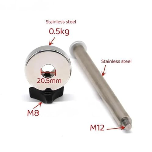 Varilla de martillo pesado M12 compatible con contrapeso de acero inoxidable de 20.5mm 2