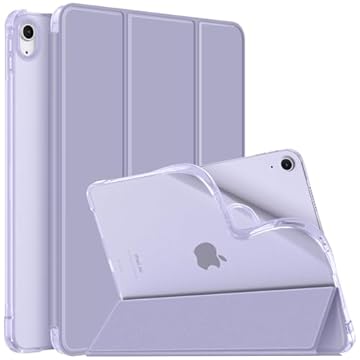 Fintie SlimShell Capa para iPad Air 11 polegadas M2 (2024), iPad Air 5ª/4ª geração (2022/2020) 10,9 polegadas - Capa traseira de TPU macio com suporte para capa fosca translúcida e suporte para lápis,