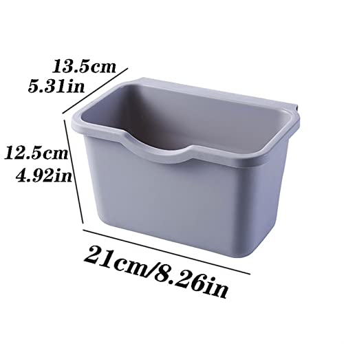 Caneca de basura colgante para cocina blanca pequeña miniatura 2