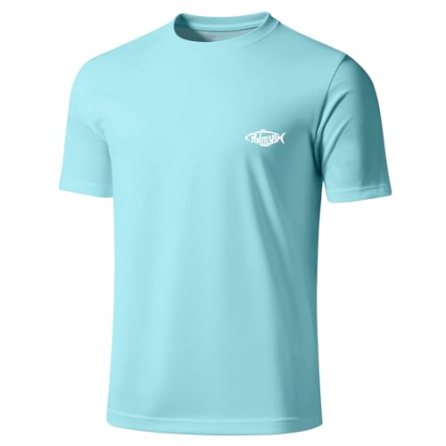 Palmyth Fishing Shirts for Men Short Sleeve Sun Protection T Shirt UPF 50+ Quick Dry Tee2