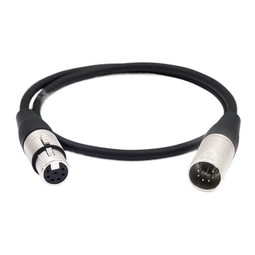 Câble audio XLR 7 broches mâle femelle 8m rouge contre les pertes de signal