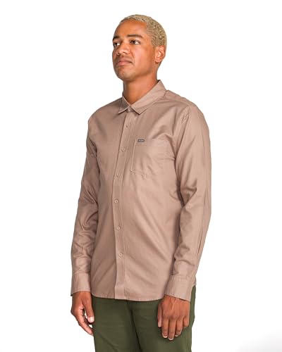 Image of Volcom Men's Long Sleeve Woven Button-up Shirt, Casual Or Dress Shirt for Work & Everyday Wear