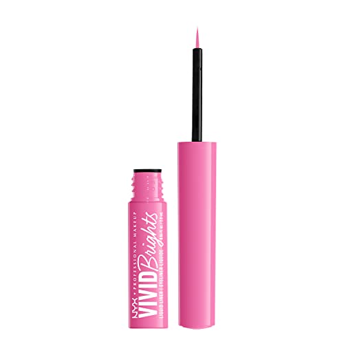 NYX PROFESSIONAL MAKEUP Vivid Brights Liquid Liner, Smear-Resistant Eyeliner with Precise Tip - Don't Pink Twice - image 9