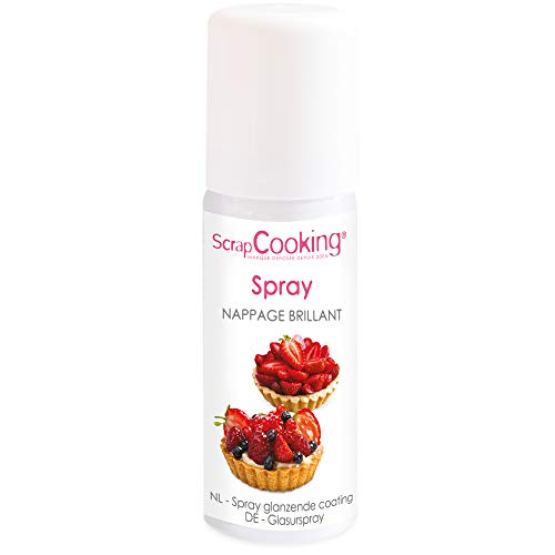 ScrapCooking - Spray Nappage Brillant Pâtisserie 75 ml - Spray Alimentaire pour faire Briller vos Tartes, Gâteaux, Entremets, Bûches - 4276