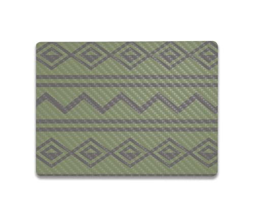 Image of MightySkins Carbon Fiber Skin Compatible with Microsoft Surface Laptop Go 3 (2023) Full Wrap Kit - Green Western | Protective, Durable Textured Carbon Fiber Finish | Made in The USA