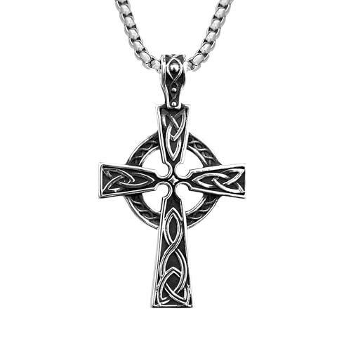 Collier de Croix Irlandaise vintage en argent, le talisman parfait au quotidien