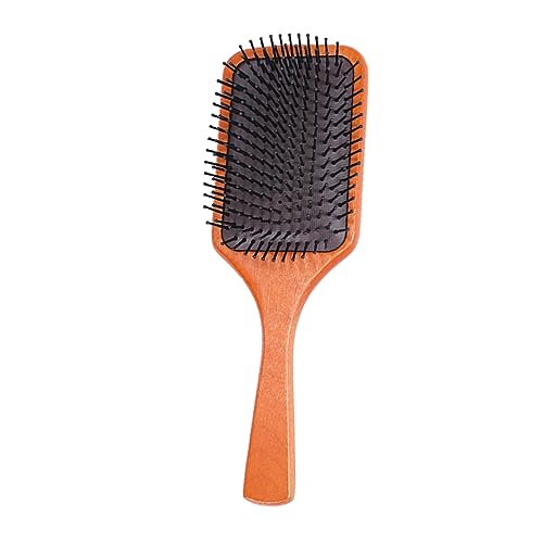 Vaguelly Cepillo De Madera Con Cojín De Aire Para Masaje Capilar Peine Mini Portátil Para Hogar Para Desenredar y Cuidar El Cabello
