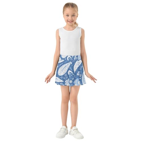 Girls Tennis Skirt with Built-in Shorts Flowy Skorts for Little Girl Skort Kids with Pockets3