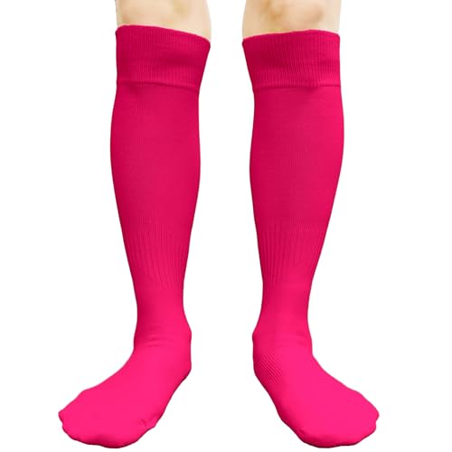 COUVER Mens Polyester Soccer Knee High Socks Sports Team Socks, 1 Pair2