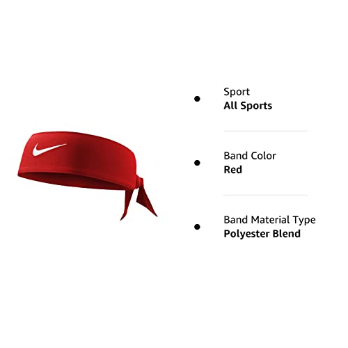 Nike Women's Dri-Fit Head Tie 2.0, Varsity Red/White, One Size #TOP1