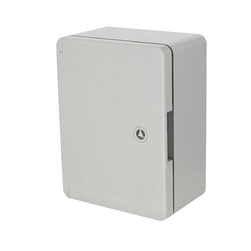 Boîtier de Jonction Étanche de Distribution en Saillie IP65 280x210x130 mm Gris – Coffret Armoire Électrique en ABS avec Plaque de Montage - Installations...