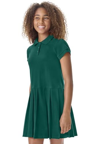 Classroom Girls Polo Dress School Outfit for Toddler,Pleated Skirt2