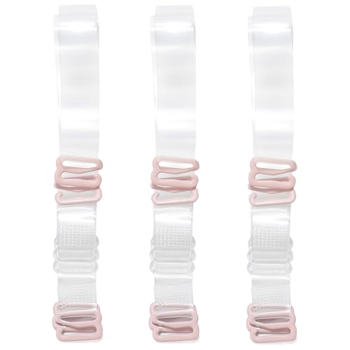 Image of 3 Pairs Bra Strap Replacement Elastic Adjustable Removable Multi Color