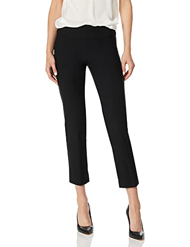 NIC+ZOE Women's Ankle Wonderstretch Pant, Black Onyx, 14