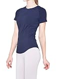 [XEXYMIX] ヨガウェア トップス 半袖 Tシャツ レディース XT4108E アイスフェザー スリム M バッド・ネイビー