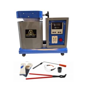 Johnson Tools JTMF-1K Melting Furnace For Gold and Silver -Capacity 1Kg, Volts 230v, Size - 41 x 22 x 36 cm (Color - Blue, Heavy Quality Model)-image-12