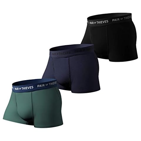 Pair of Thieves Men's 3 Pack Super Fit Trunks, Core, Medium Cover