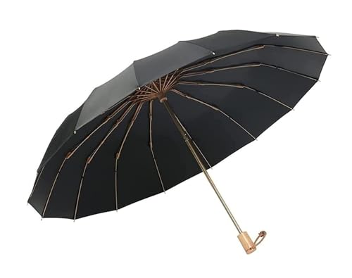 Parapluie pliant coupe-vent HJZZQH ultra résistant et compact contre la pluie