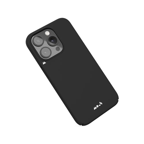 Mous for iPhone 15 Pro Max Case MagSafe Compatible - Super Thin Magnetic Phone Cover - Black