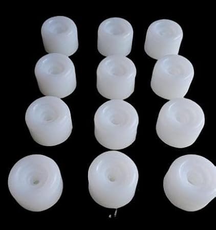 TMC Round Plastic Door Stopper | Door Mounted Door Stopper | Door Bush | Medium Pack of 12 | 30 Gram for 1 Pcs