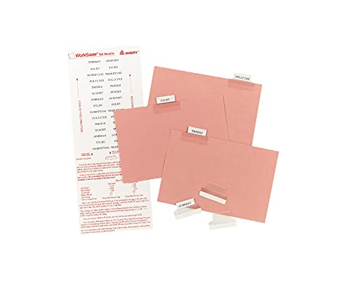 Pestañas de índice autoadhesivas Avery de 1" para identificar y separar documentos rápido 3