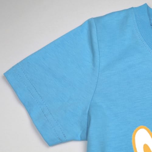 Image of Toddler Boys Easter Shirt Short Sleeve Kids Digger Eggs Hunt T-Shirt Cotton Dinosaur Bunny Outfits Tee Top 2-7 Years