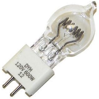 Ushio 1000246 - DYH - Stage and Studio - G7 - 600 Watt Light Bulb - 120 Volts - G5.3 Base - 3200K