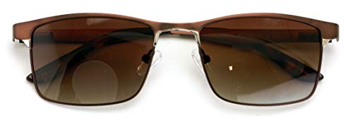 V.W.E. Men Premium Rectangle Stainless Steel Reading Glasses - Large Metal Reader