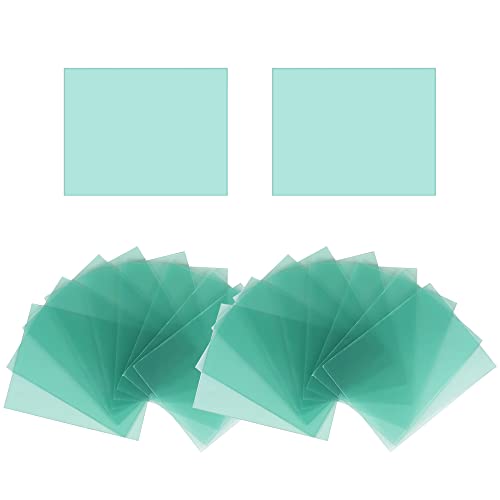 Image of 20 Pcs Replacement Lens Outside Protective Lens, 4.33 x 3.54 x 0.04 Inches Welding Helmet Clear Lens Filter Cover for Solar Auto Darkening Welding Helmet Hood
