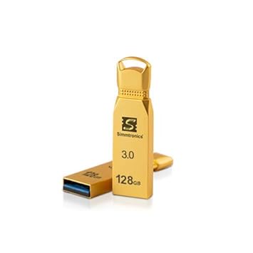 Simmtronics 128GB USB 3.0 Flash Drive Metal Body with 5 Year Warranty