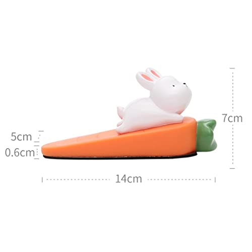 Tope de puerta PVC protector inclinado antideslizante cuña resistente para hogar 5