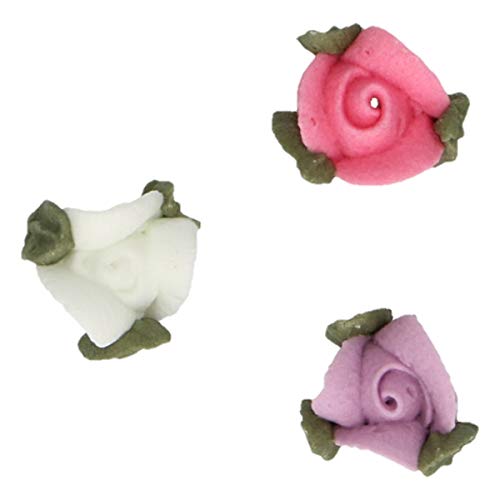 FunCakes Zucker Dekorationen Rosen mit Blättern Set/16