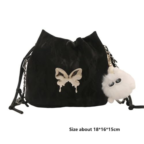 Butterfly Bag PU Large Capacity Chain Crossbody Women Shoulder Bags(Blue)2