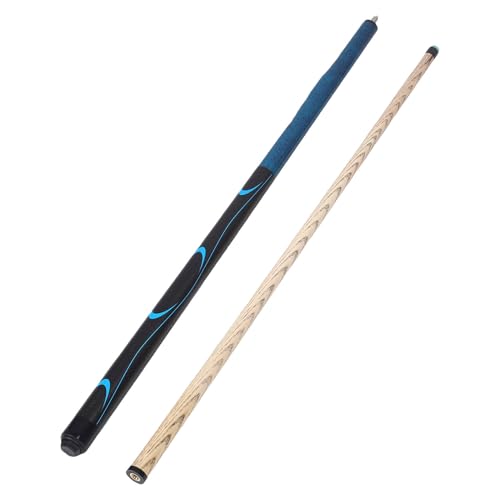 Taco de billar madera 1.43 m con punta 14 mm y bumper negro miniatura 4