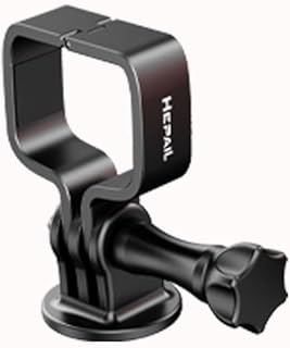 Aluminum Alloy Expansion Clip Adapter for DJI Pocket 3 Metal Adapter Bracket for Pocket3 Mount Stand Base Camera Bracket Holder Clamp Kit Extended Bezel Accessories (Black)