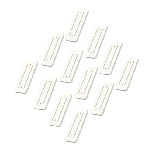 Toddmomy 12pcs Plastic Self Surge Paper Desk No Adhesive Wall-Mounted Office Strip Wall Sticker Router Power Punch for Socket Tv Cable Fixator Mounted Protector Stand Computer