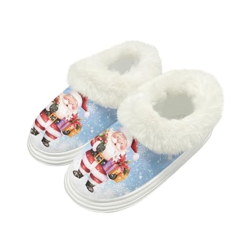 Slippers for Women Warm Fuzzy Polar Fleece Shoes Closed Toe 5.5-11